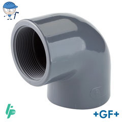 Threaded elbow 90° PVC-U