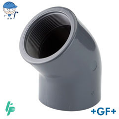 Threaded elbow 45° PVC-U