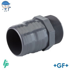 Threaded hose adaptor R PVC-U