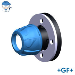 Flanged joint with metal flange iJoint