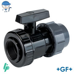 Valve with compression fitting PVC-U