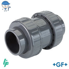Air release/foot valve with solvent cement sockets PVC-U