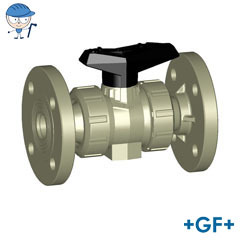 Ball valve type 546 With fixed flanges PP-H