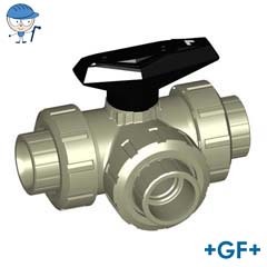 3-Way ball valve type 543 PP-H
