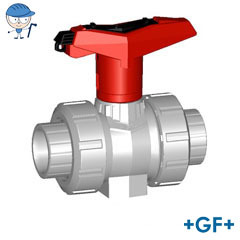 Ball valve type 546 PVC-C With lockable handle