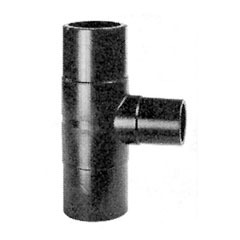 Tee 90° reduced PEHD SDR17 with long spigot ends