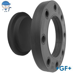 Blanking flange set PE Combined jointing face flat and serrated metric