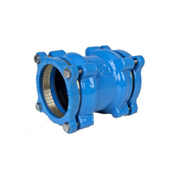 Coupling for PE/PVC pipes
